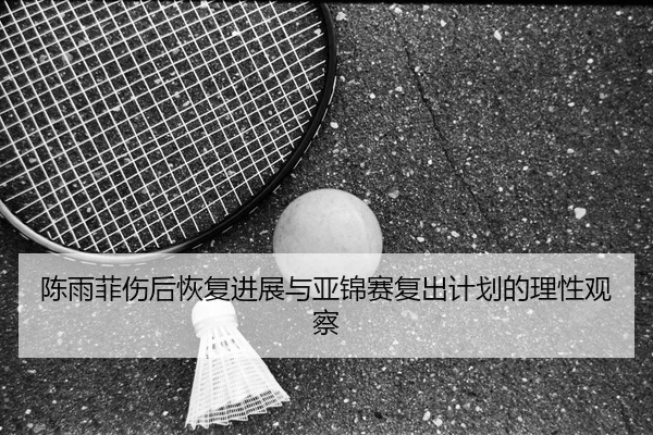 陈雨菲伤后恢复进展与亚锦赛复出计划的理性观察
